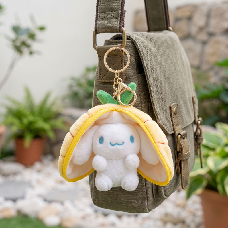 Cover Rabit Soft Toy Keychain