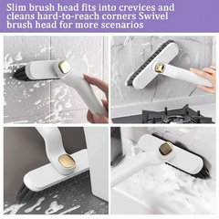 Multi-Function Bathroom Plastic Cleaning Brush,Tiles Cleaning Brush,Hard Bristle Rotating Crevice Gap Cleaning Brushes For Bathroom,Floor Cleaner Brush(Multi Colour)