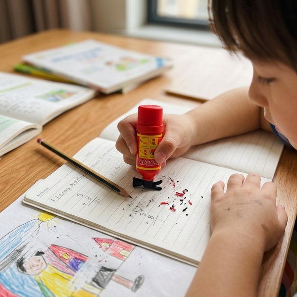 Mini Fire Extinguisher Shaped Eraser