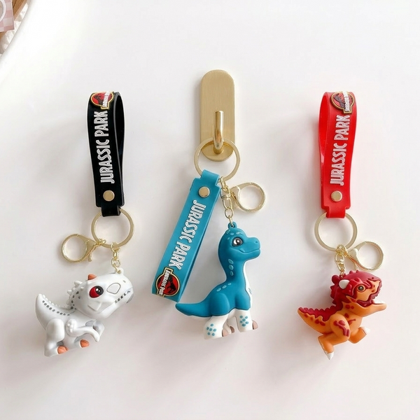 Jurassic Park themed keychains