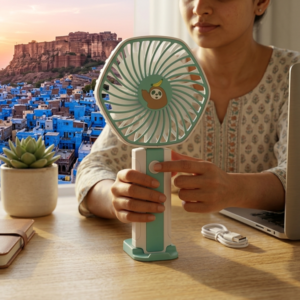 Handheld Desktop USB Portable Fan Simple and Stylish