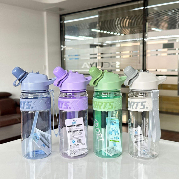 Plastic Water Bottle 2 in 1 Sipper