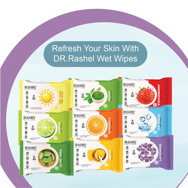 Dr Rashel Wet Wipes - Ice Fresh