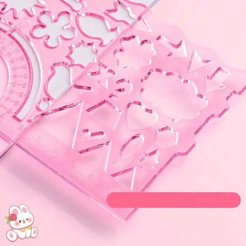 Drawing Ruler Set of 7+1