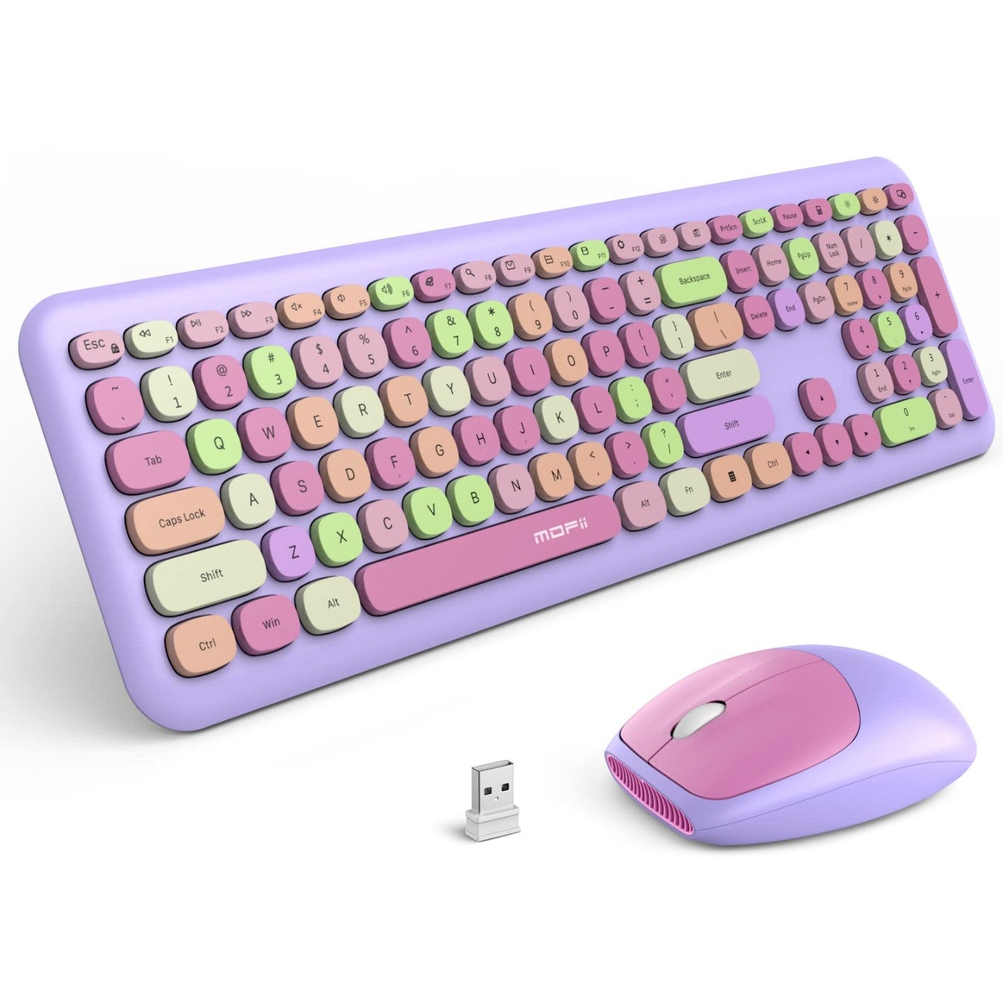 MOFII WIRELESS KEYBOARD AND MOUSE SET FASHION AND MULTI COLOR