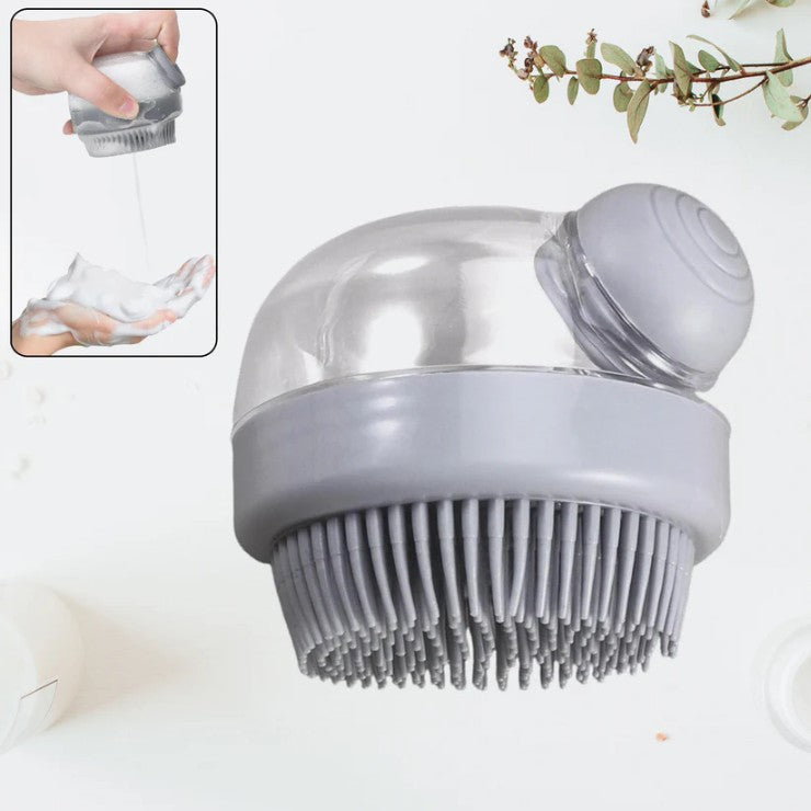 Head Scalp Massager Shampoo Brush | Gentle Silicone Hair Scalp Scrubber for Relaxing Massage | Dandruff Removal Shampoo Lathering, Hair Care, Spa, Shower, and Stress Relief