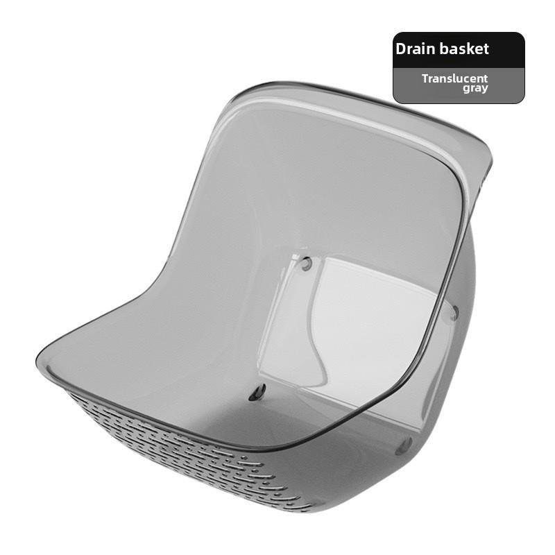 Drain Basket for Vegetables Washing Transparent Grey|Home & Garden | Kitchen Tools & Gadgets |1 Strainer Basket