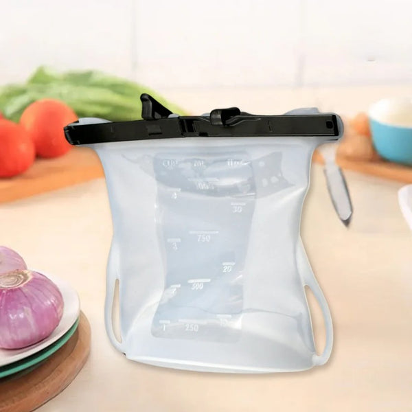 Silicone Food Storage Bag Set Leakproof Lock Reusable Flat Bottom Freezer Bags,Sandwich Bags, Silicone Food Grade Kids Snack Bags, BPA Free Microwave& Dishwasher Safe