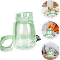 Large Water Bottle Abingdon Insulated Plastic Water Bottle With Strap, Sticker And Straw (1300 Ml)