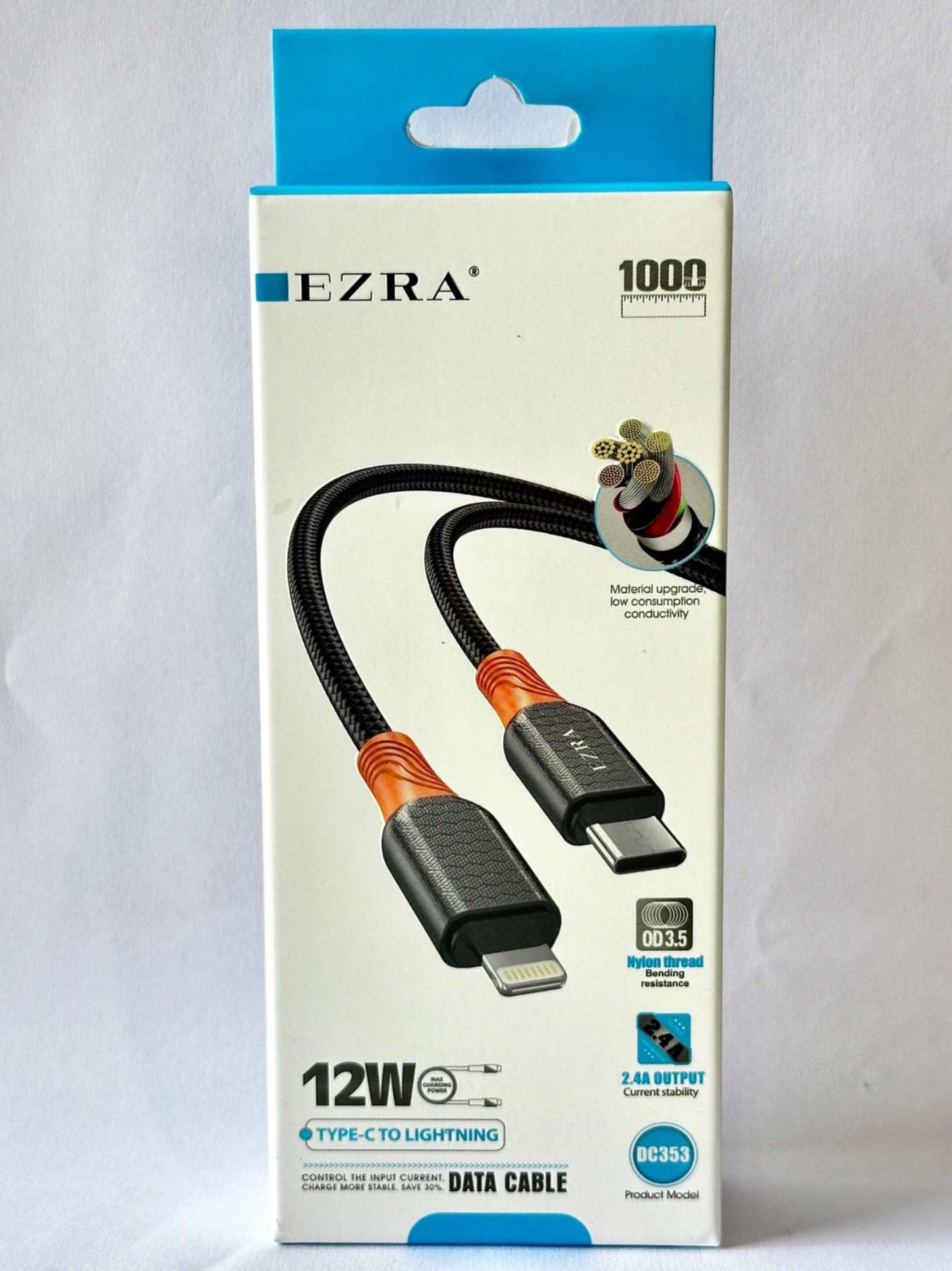 EZRA DC353 TYPE C TO LIGHTNING 12W CABLE