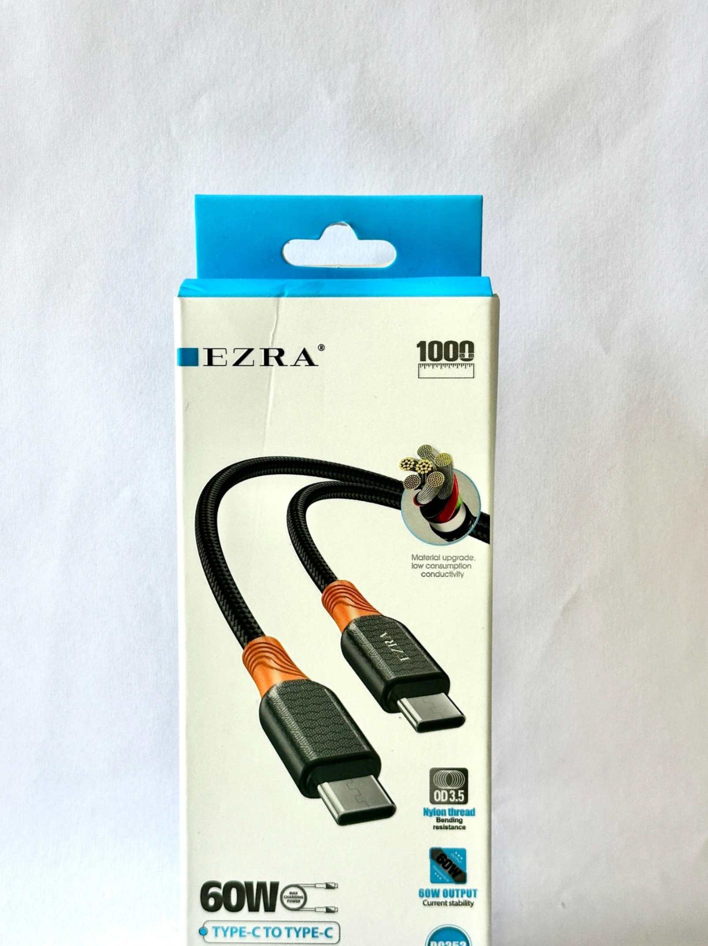 EZRA DC353 TYPE C TO TYPE C 60W CABLE