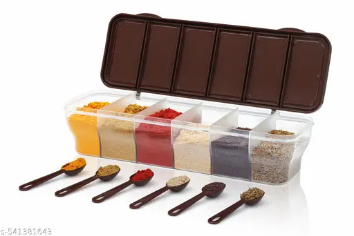 Section Container with 4 Spoons