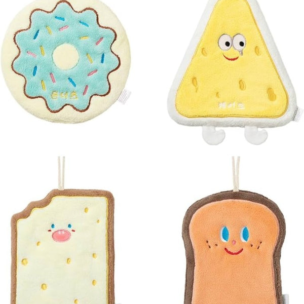 Velvet Hand Towels with Hanging Loops Absorbent Extra Soft Dish Towels Cake