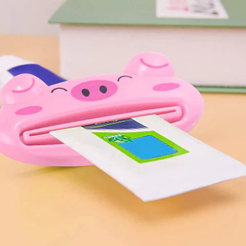 Toothpaste Dispenser Squeezer, Pink | Eco-friendly and non-toxic | Easy to use | Pack of 1