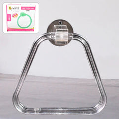 Unbreakable ABS Square Towel Ring – Wall-Mounted, Durable Towel Holder for Bathroom & Kitchen (1 Pc)