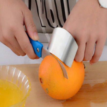 2 PCs Finger Guard For Cutting Kitchen Tool Finger Guard Stainless Steel Finger Protector Avoid Hurting When Slicing and Dicing Kitchen Safe Chop Cut Tool
