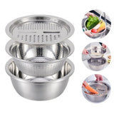 3pc ss Grater Basket