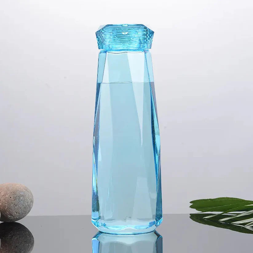 Glass Water Bottle Glass Fridge Water Bottle Plastic Cap For Home & Kitchen Use 500ML