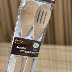 Bamboo Spoon Set 2 Pcs