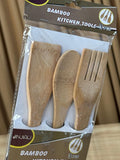 Bamboo Spoon Set 3 Pcs