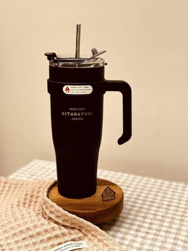 Stainless Steel Tumbler Nice Time Sitarayuri Coffee and Food Tumbler