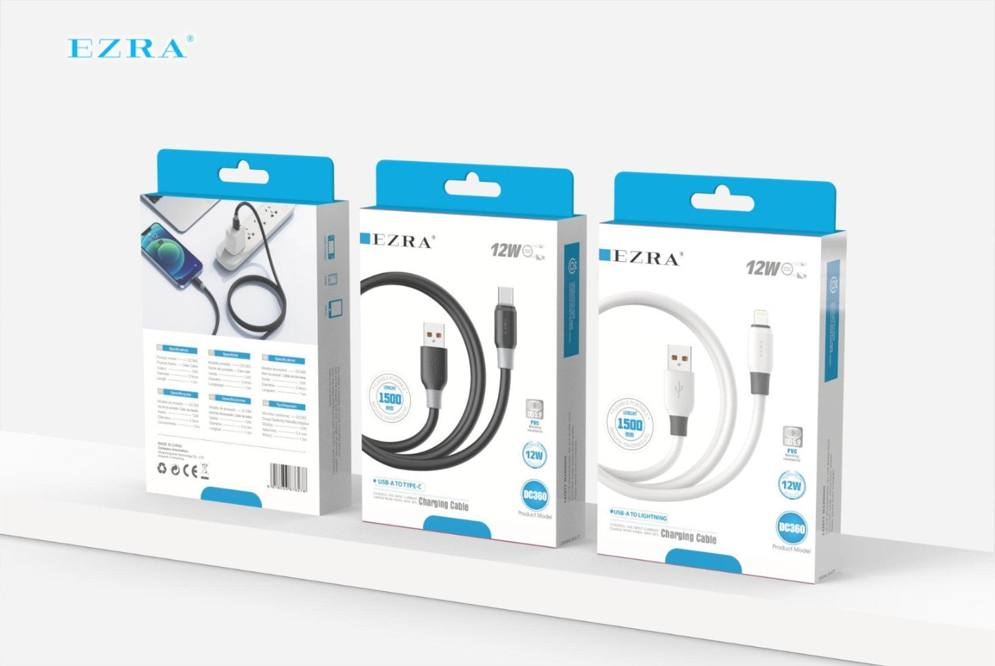 EZRA DC360 USB A TO TYPE C CABLE