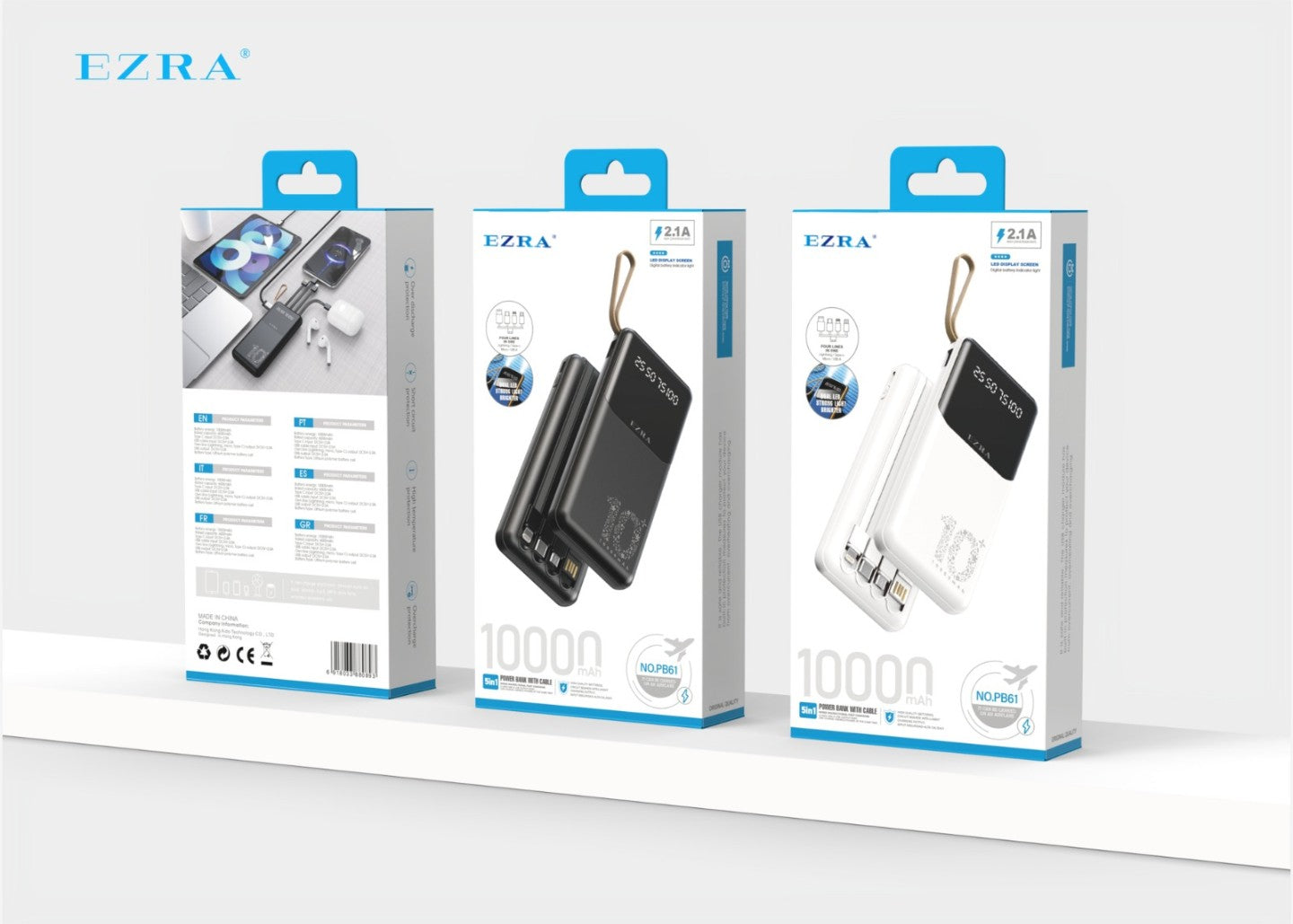 EZRA PB61 5 IN 1 POWERBANK 10000mAh