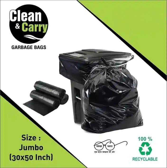 Garbage Bag Size 30x50 inches 1pc Garbage Bags | Disposable | Trash Waste | Dustbin Bags For Home Office Park Mall Hospitals |