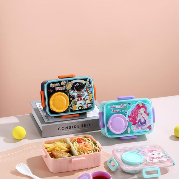 Plastic Lunch Box With Two Compartment Leakable