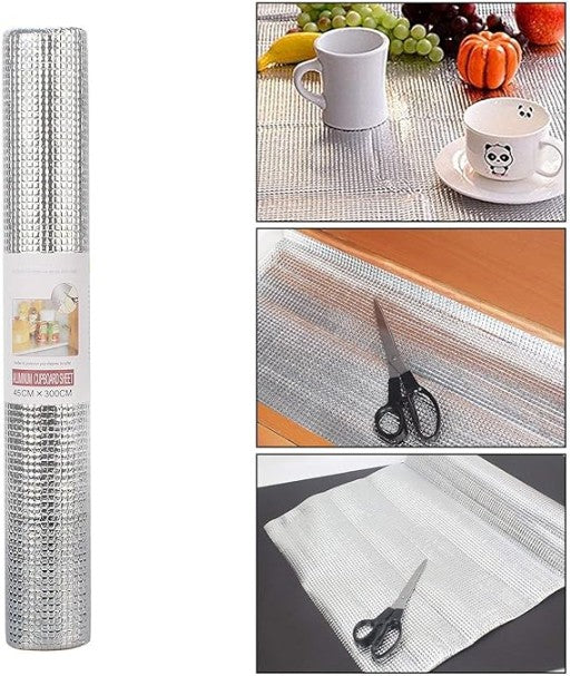 Silver Thermal Mat with Elegant Shine 3 Meter Length - Superior Protection and Easy Cleaning