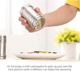SS Stainless Steel Salt Pepper Shaker Salt Box