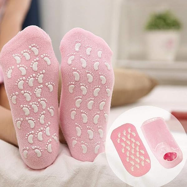 Silicone Gel Heel Socks with Spa Gel Socks