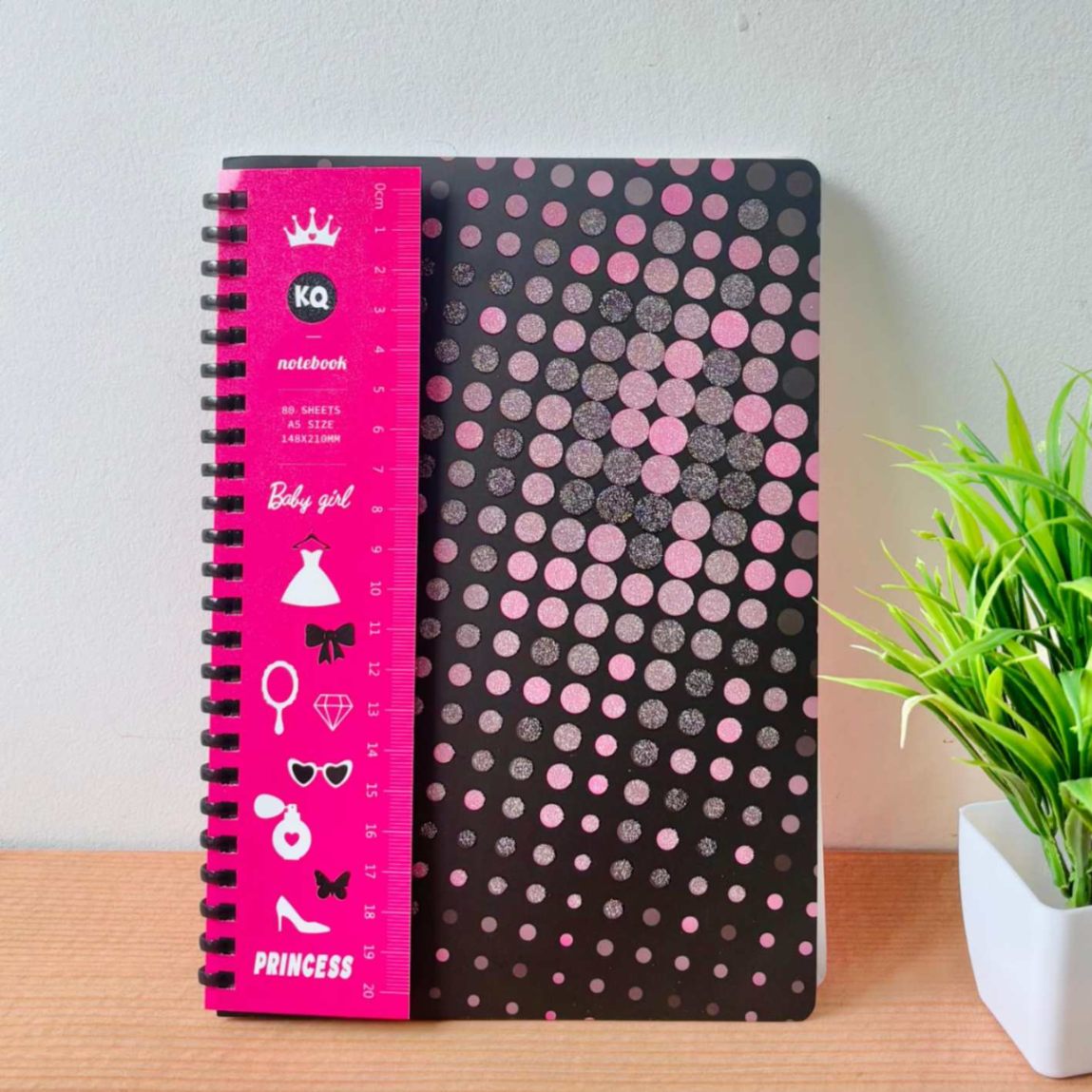 Cute Dotted Print A5 Diary