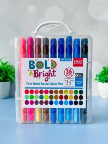 Bold & Bright Twin Water-based Colour Pen