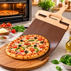 Sliding Pizza Peel Durable with Ergonomic Handle for Pasta Baking Vegetables