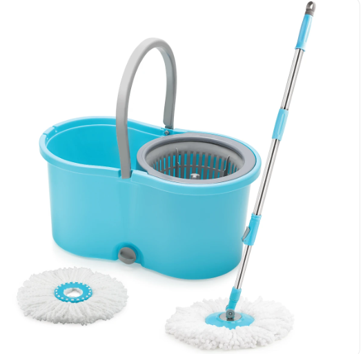 Lifelong Plastic 10L Spin Floor Mop Set with Bucket