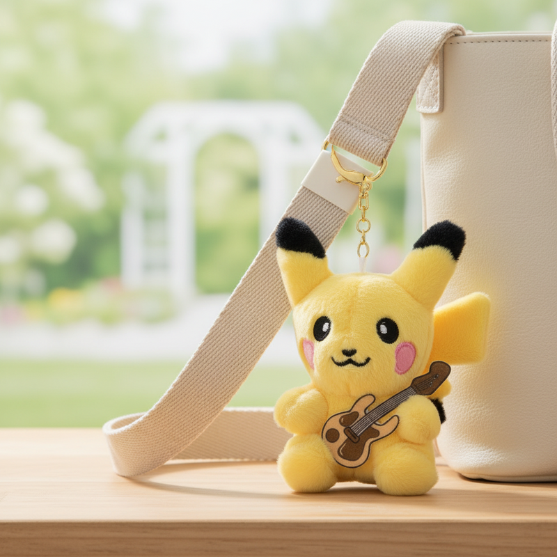 Pikachu Soft Toy Keychain