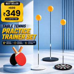 Table Tennis Trainer for Indoor/Outdoor Fun Perfect for Adults, Teens, & Kids - Ping Pong Practice Game