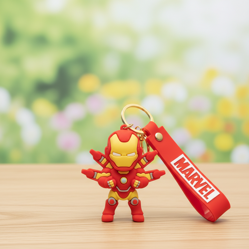 Iron Man Silicone Keychain