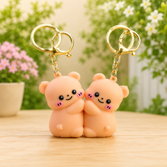 Cute Bear Couple Keychain