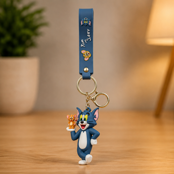 Tom Silicone Keychains