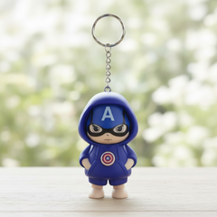 Captain America Face Changing Keychain