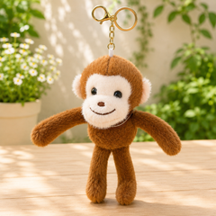Monkey Soft Toy Keychain