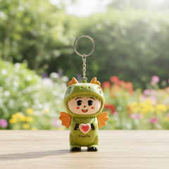 Cute Dragon Face Changing Keychain