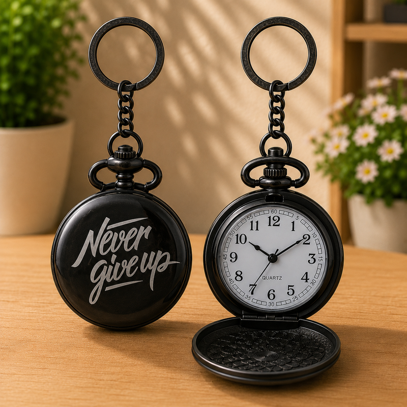 Motivational Time Piece Keychain