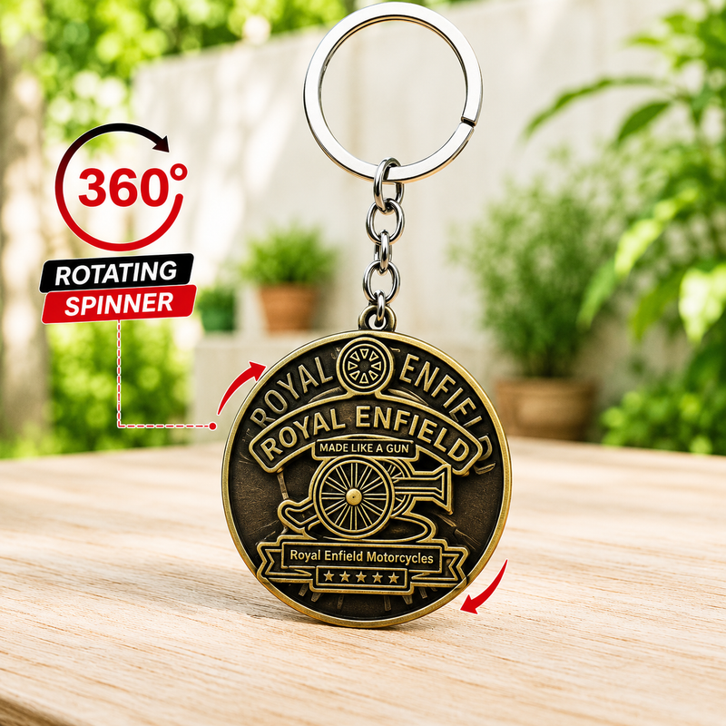Royal Enfield Metal Keychain