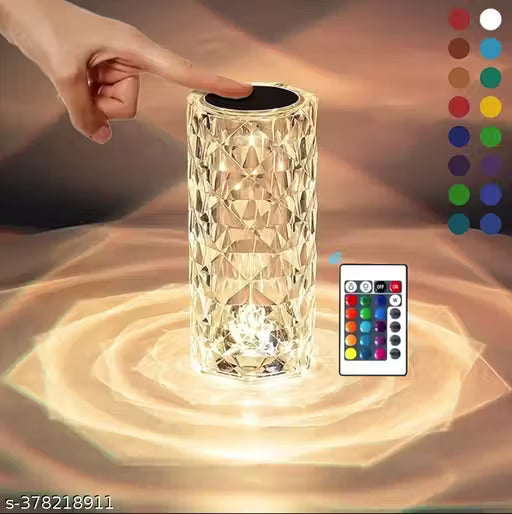 Crystal Diamond Table Lamp Dimmable Touch And Remote Control