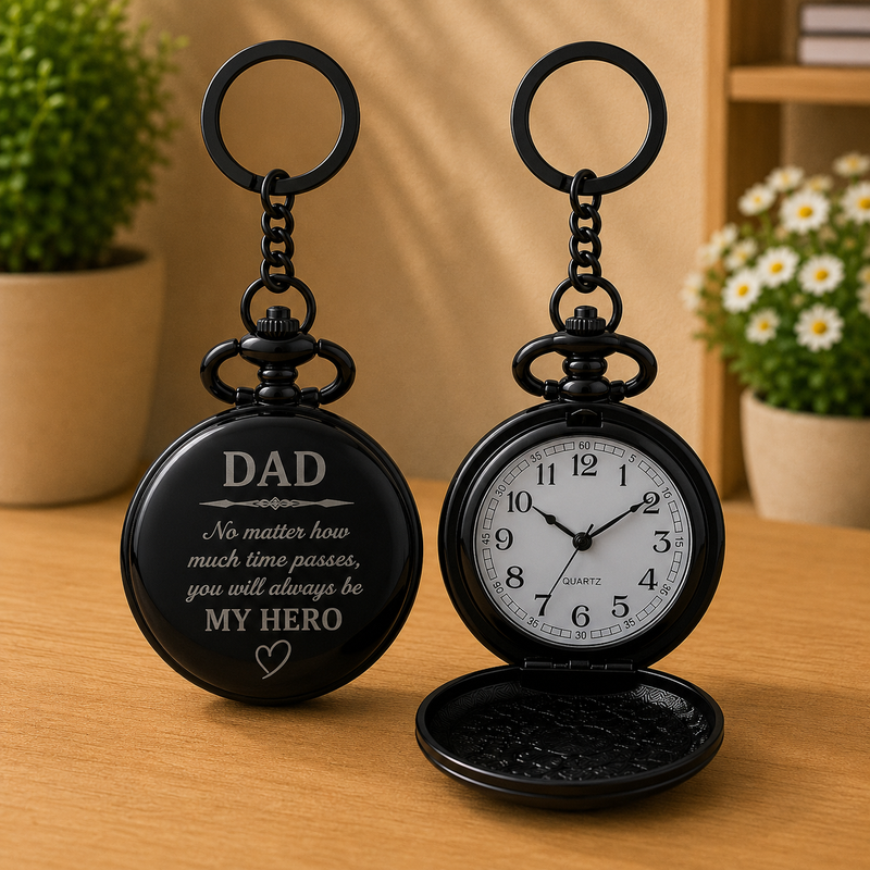 Dad Time Piece Keychain