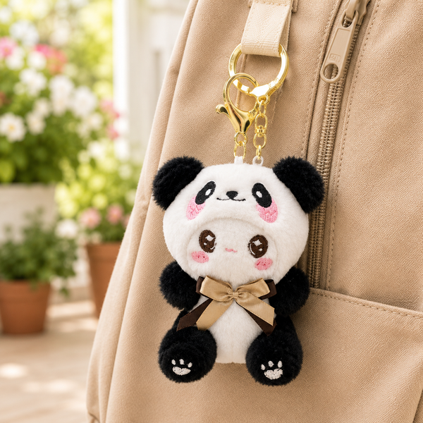 Cute Panda Soft Toy Keychain