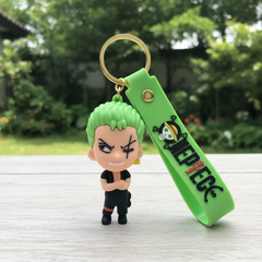 One Piece Silicone Keychain